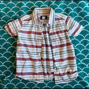 Red, White, & Blue toddler button up